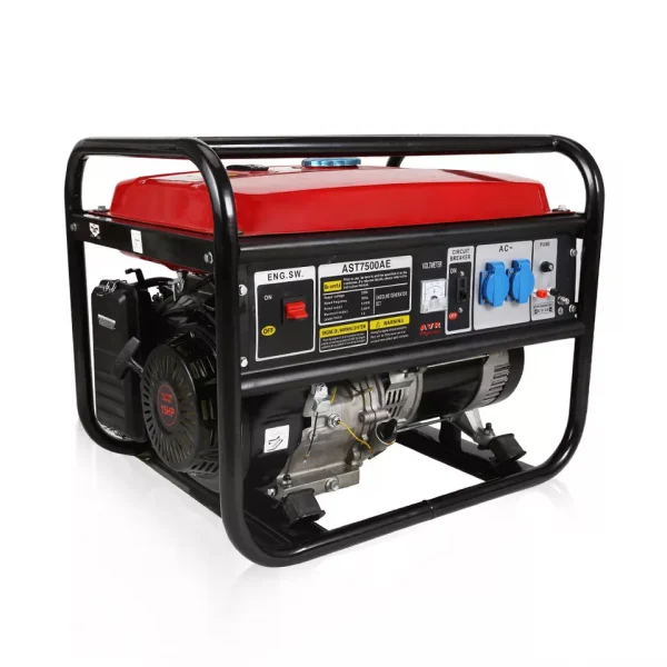 220V 50hz single phase portable 5kw petrol gasoline engine generator